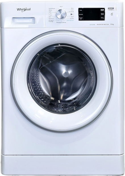 Lave-linge Hublot 9 kg Reconditionné WHIRLPOOL FFBP9248SVFR