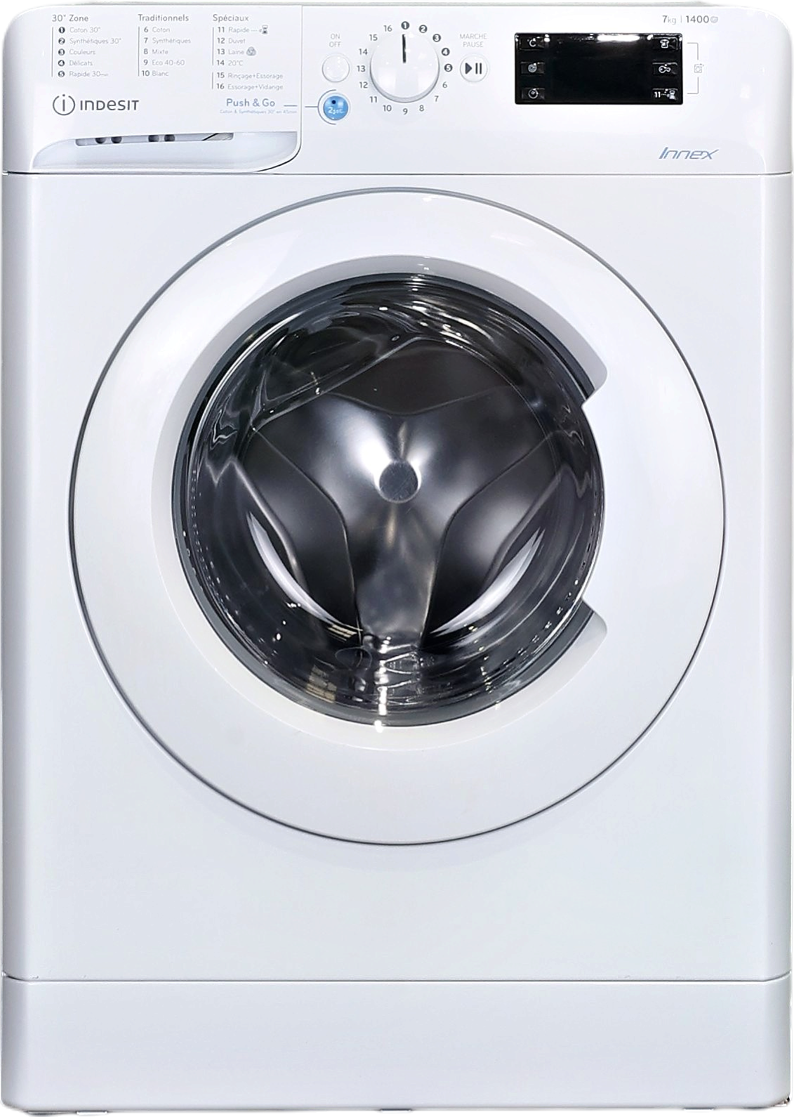 Lave-linge Hublot 7 kg Reconditionné INDESIT BWE71452XWFRN