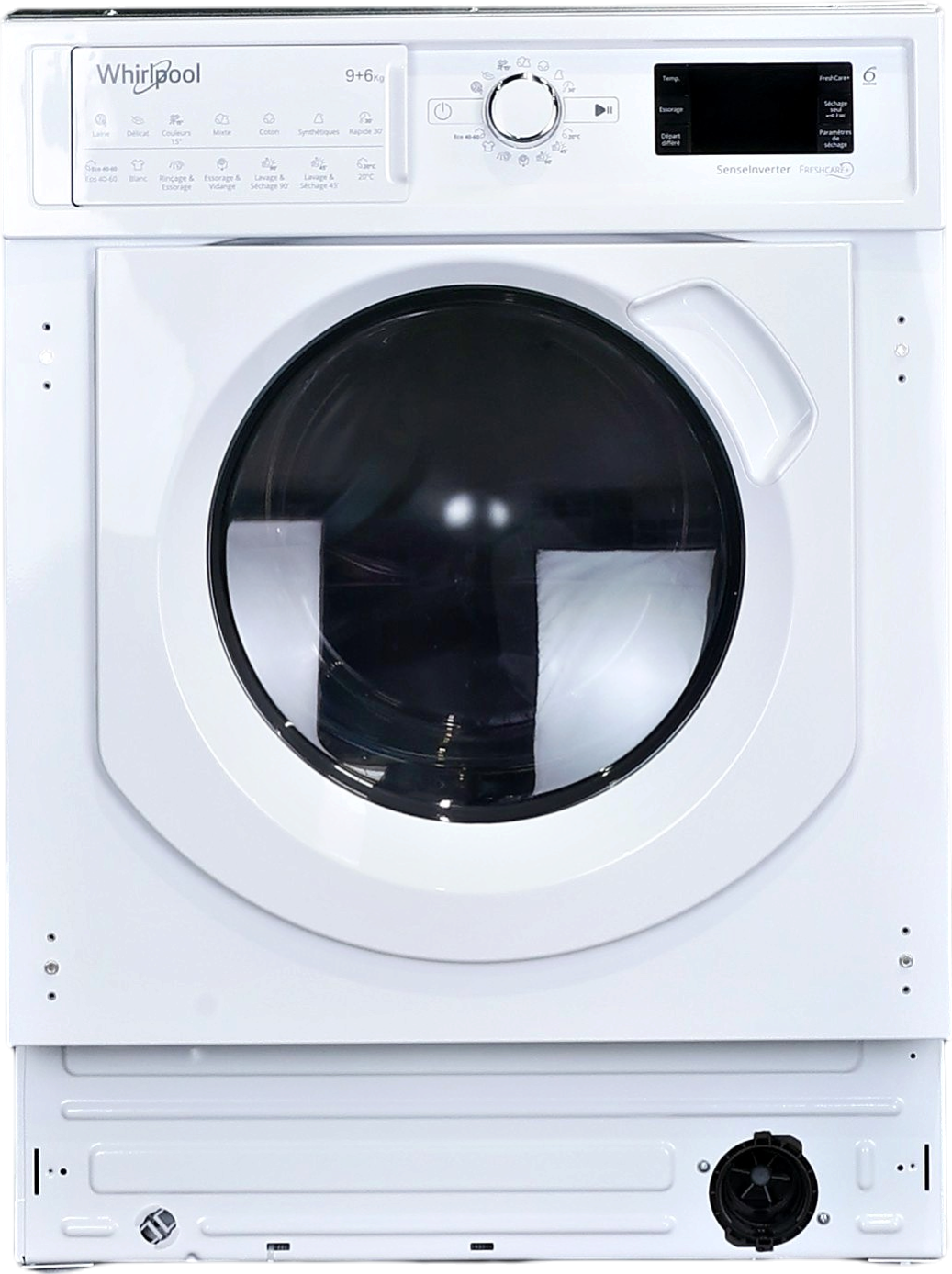 Lave-linge Hublot 9 kg Reconditionné WHIRLPOOL BIWDWG96146FR
