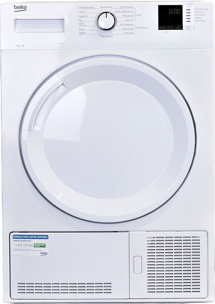 Seche-linge à Condensation 9 kg Reconditionné BEKO SLCS09W3