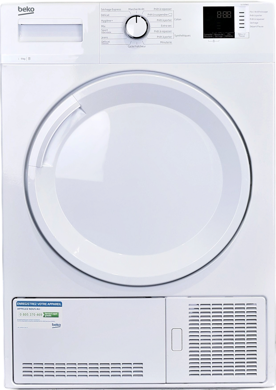 Seche-linge à Condensation 9 kg Reconditionné BEKO SLCS09W3