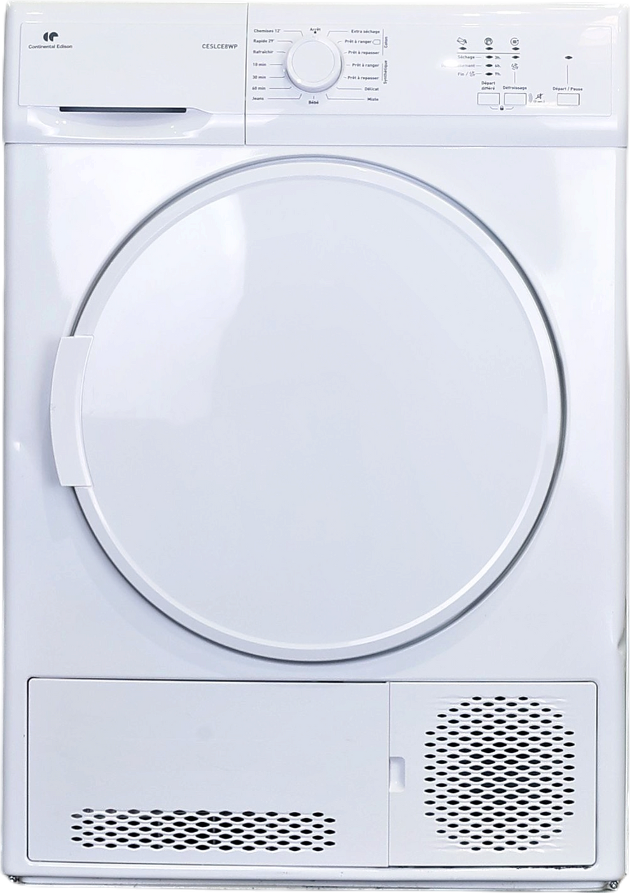 Seche-linge à Condensation 8 kg Reconditionné CONTINENTAL-EDISON CESLCE8WP