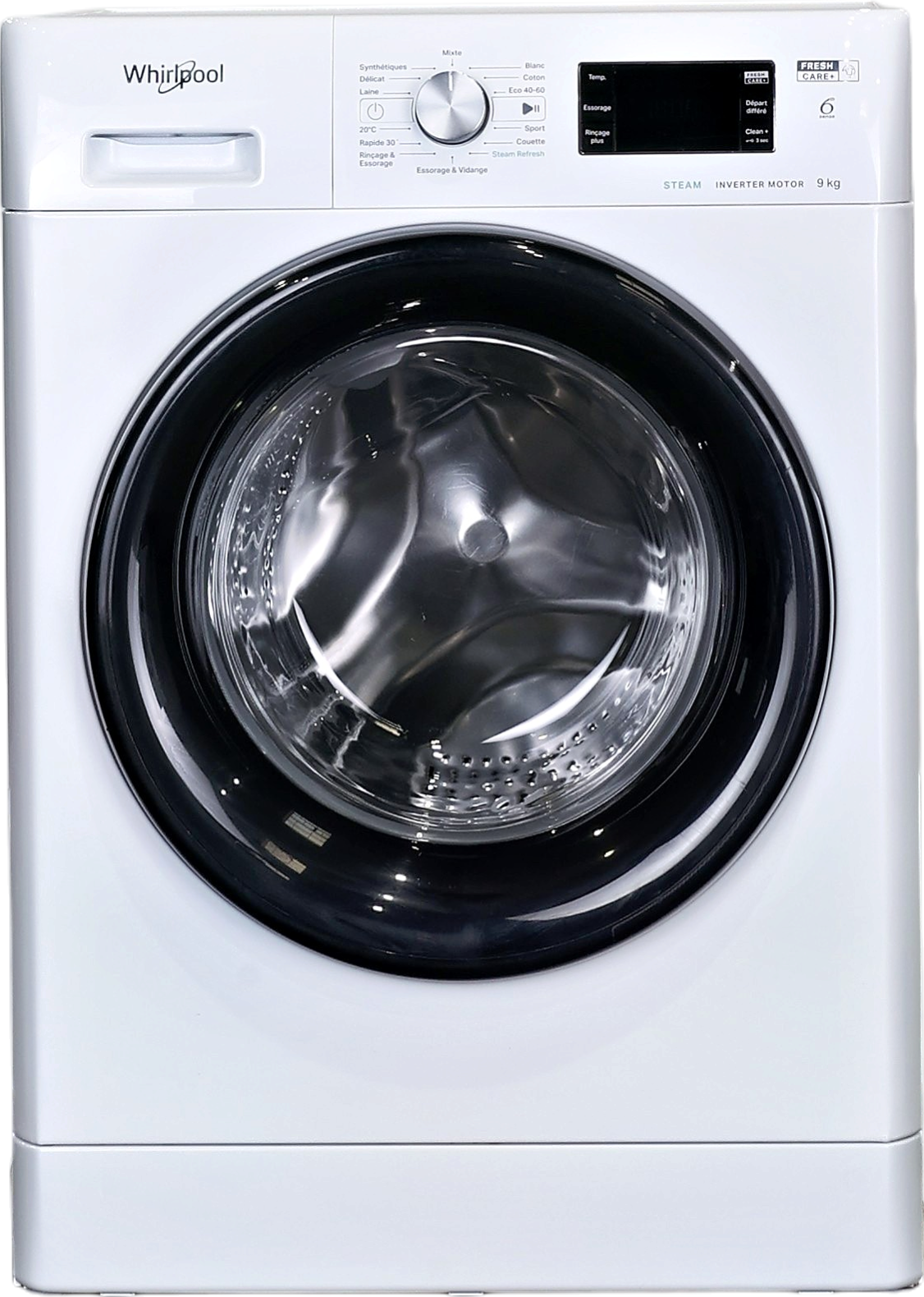 Lave-linge Hublot 9 kg Reconditionné WHIRLPOOL FFBP9489BVFR