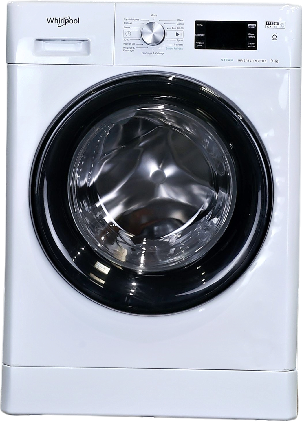 Lave-linge Hublot 9 kg Reconditionné WHIRLPOOL FFBB9489BVFR