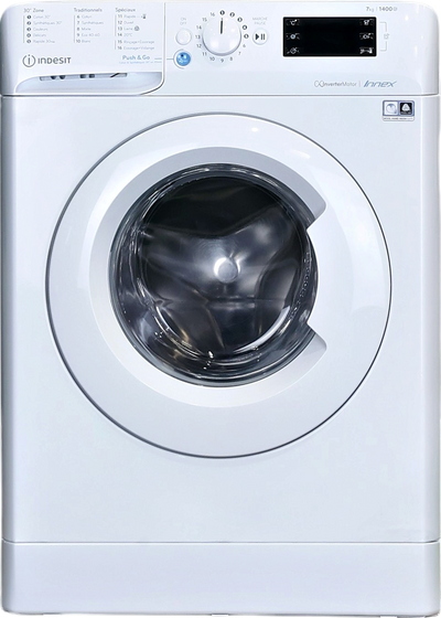 Lave-linge Hublot 7 kg Reconditionné INDESIT BWE71483WFRN