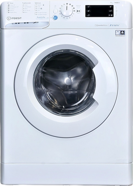 Lave-linge Hublot 7 kg Reconditionné INDESIT BWE71483WFRN