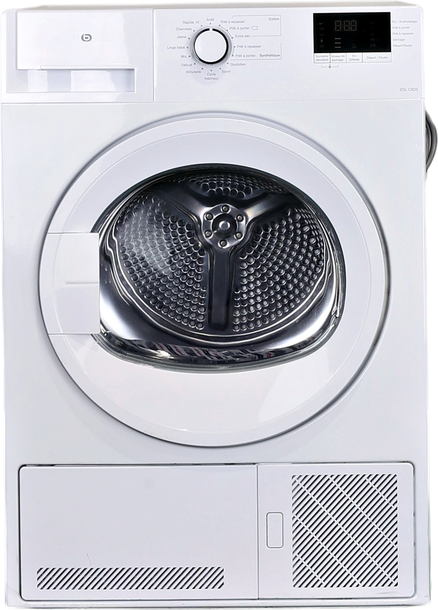 Seche-linge à Condensation 8 kg Reconditionné ESSENTIEL B ESLC8D5