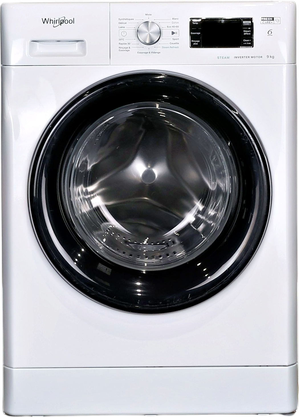 Lave-linge Hublot 9 kg Reconditionné WHIRLPOOL FFBP9469BVFR