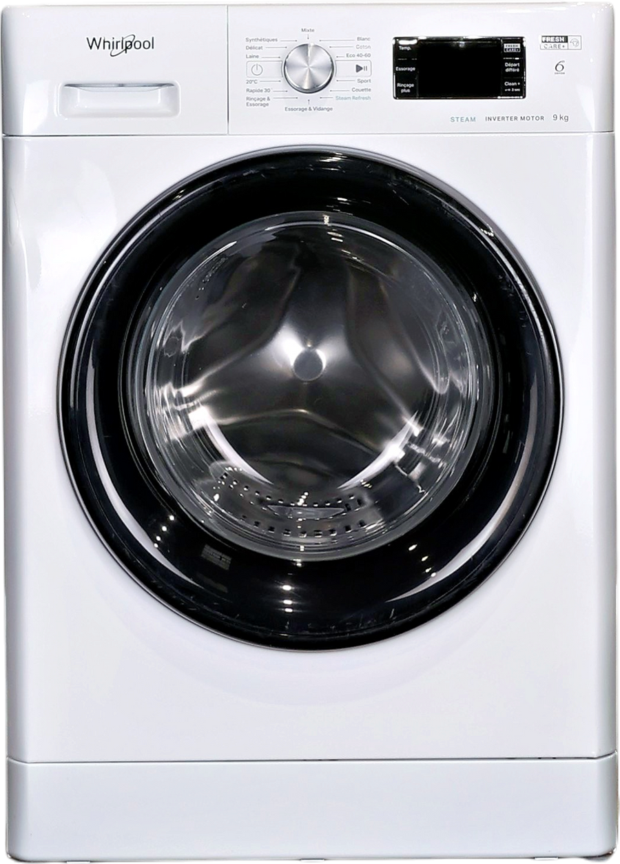 Lave-linge Hublot 9 kg Reconditionné WHIRLPOOL FFBP9469BVFR