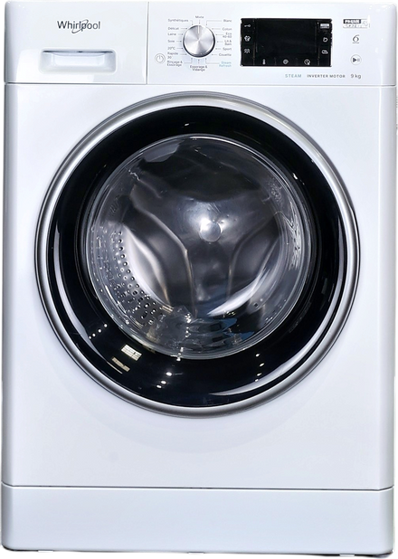 Lave-linge Hublot 9 kg Reconditionné WHIRLPOOL FFDD9448BSVFR
