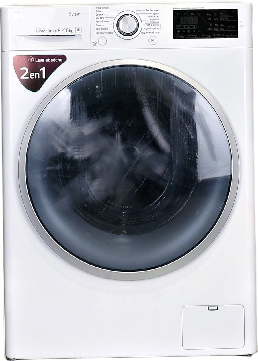Lave-linge Sechant 8 kg Reconditionné LG F854J61WRS