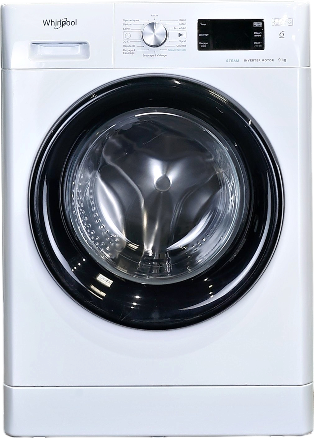 Lave-linge Hublot 9 kg Reconditionné WHIRLPOOL FFBP9469BVFR