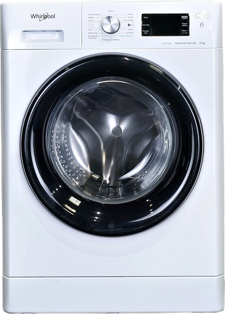 Lave-linge Hublot 9 kg Reconditionné WHIRLPOOL FFBP9469BVFR