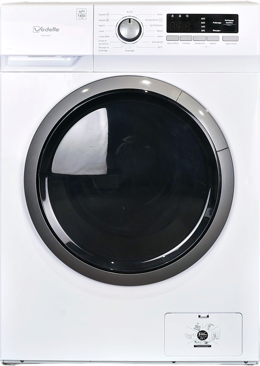 Lave-linge Hublot 10 kg Reconditionné VEDETTE LLV305W