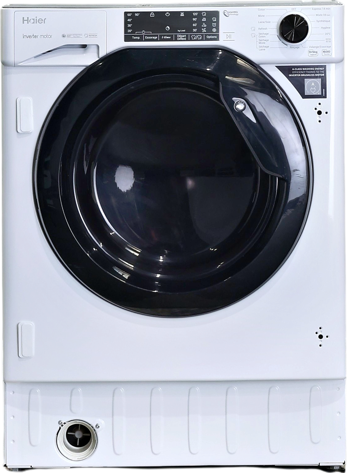 Lave-linge Sechant 9 kg Reconditionné HAIER HWD90B416FWB-FR