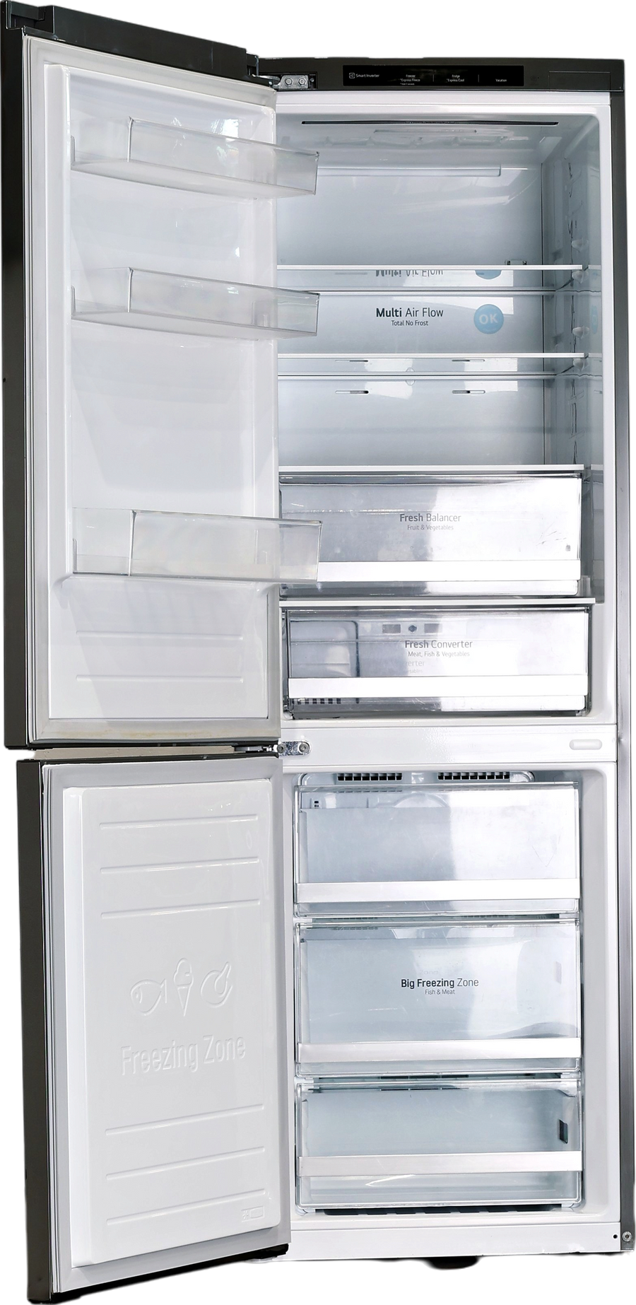 Réfrigérateur Avec Congélateur 341 Litres Reconditionné LG GBB61PZJEN