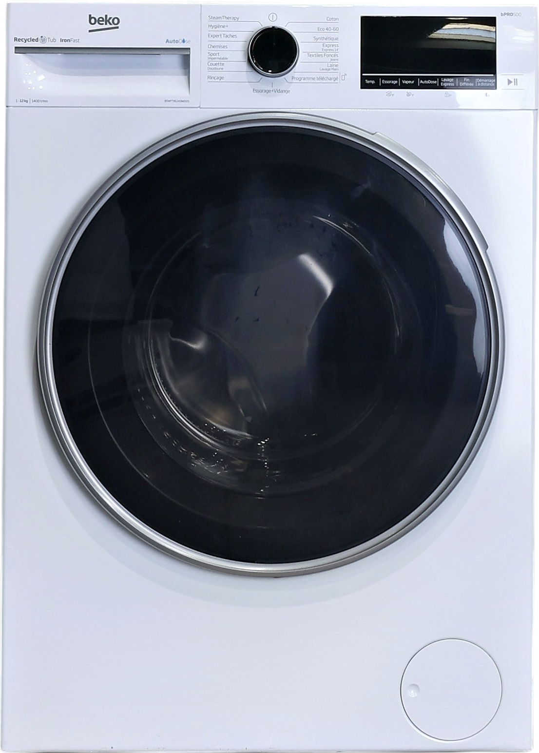 Lave-linge Hublot 10 kg Reconditionné BEKO B5WFT51041WDOS