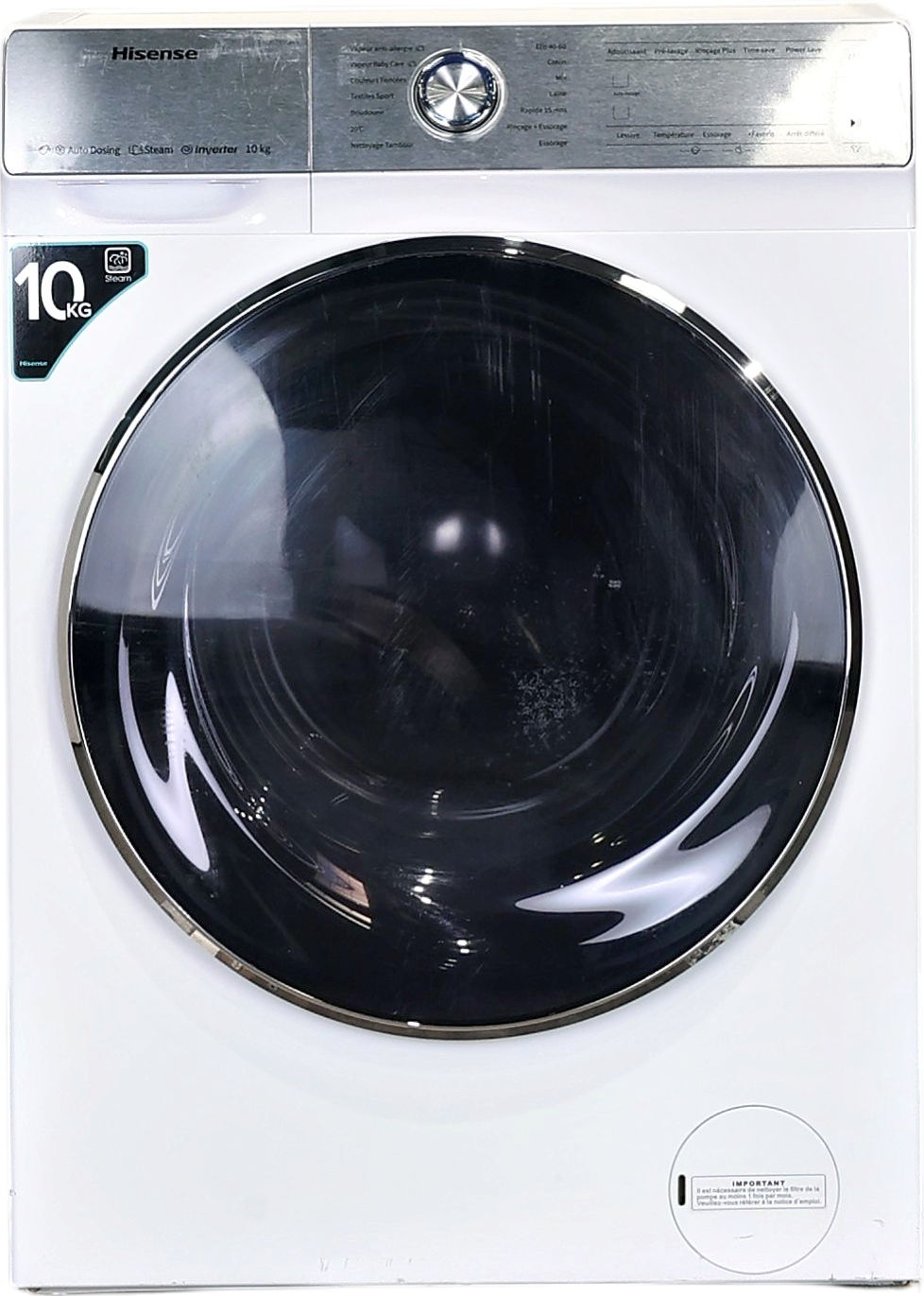 Lave-linge Hublot 10 kg Reconditionné HISENSE WFQR1014EVAJM
