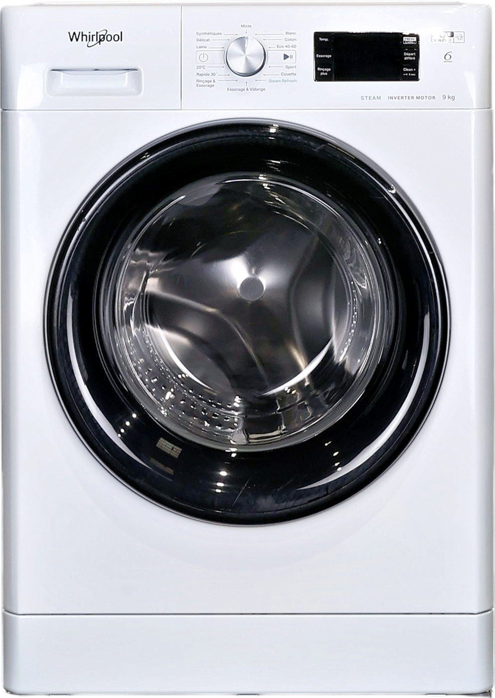 Lave-linge Hublot 9 kg Reconditionné WHIRLPOOL FFBP9489BVFR