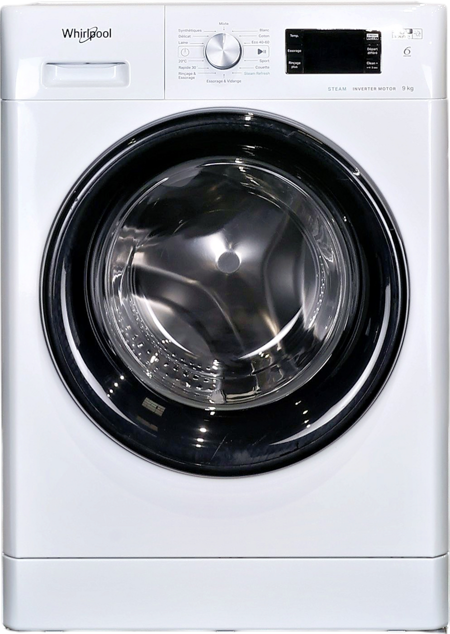 Lave-linge Hublot 9 kg Reconditionné WHIRLPOOL FFBP9489BVFR