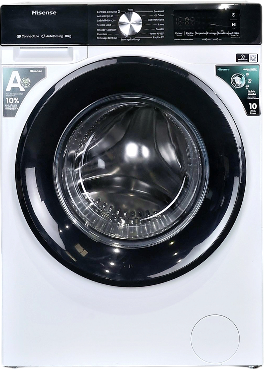 Lave-linge Hublot 10 kg Reconditionné HISENSE WF10453SBWL