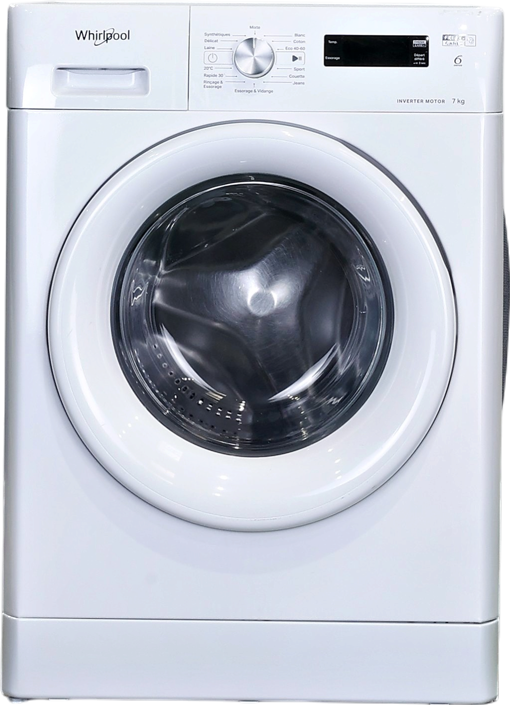 Lave-linge Hublot 7 kg Reconditionné WHIRLPOOL FFS7458WFR