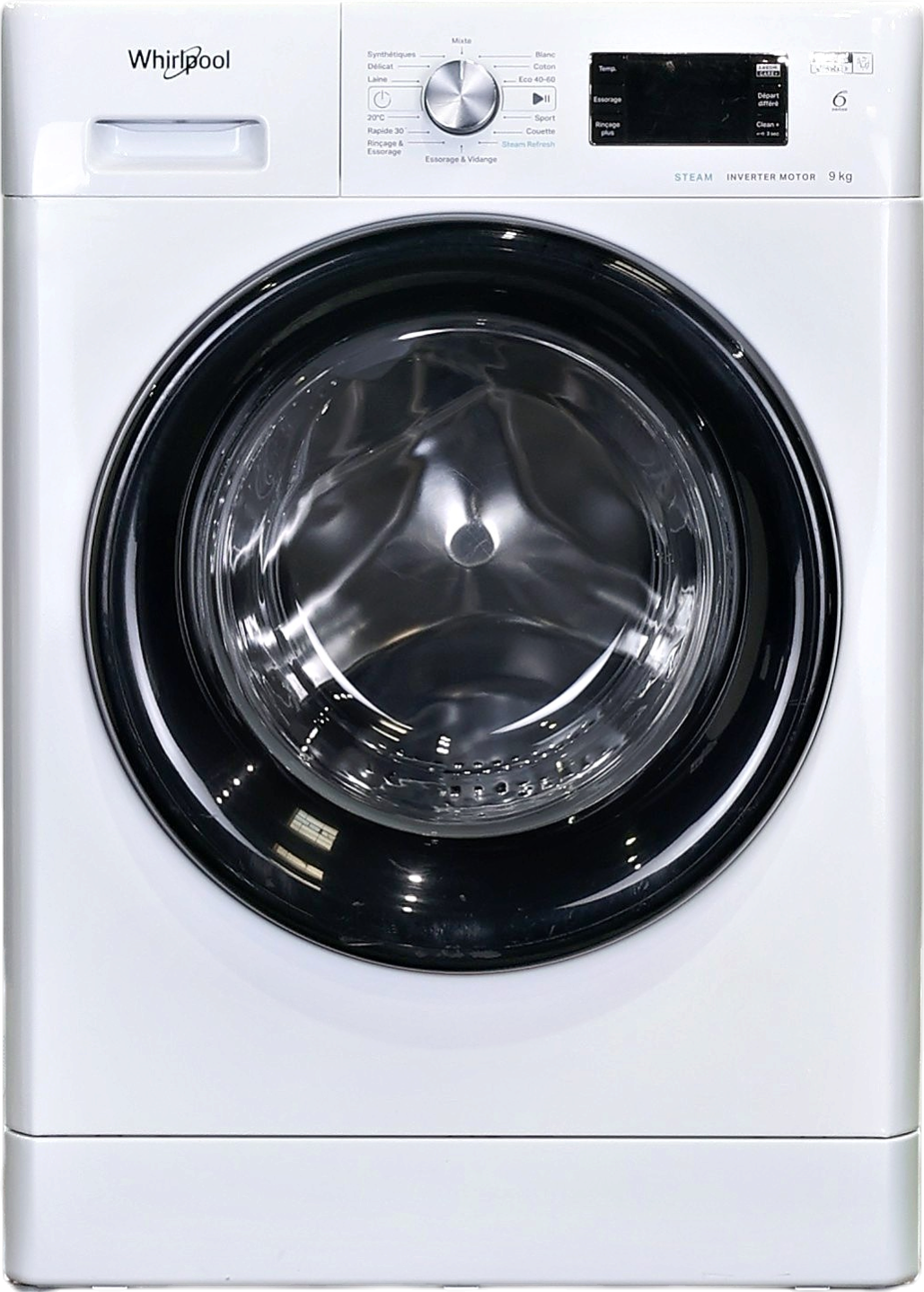 Lave-linge Hublot 9 kg Reconditionné WHIRLPOOL FFBP9489BVFR
