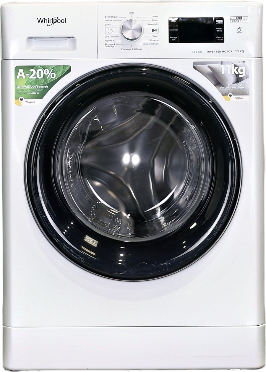 Lave-linge Hublot 11 kg Reconditionné WHIRLPOOL FFBB11489BVFR