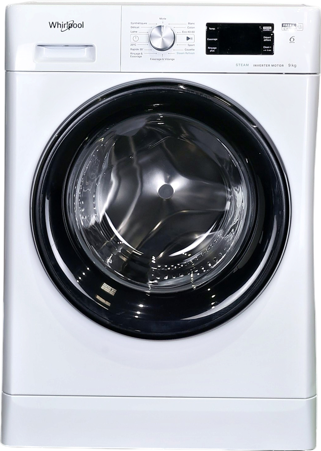 Lave-linge Hublot 9 kg Reconditionné WHIRLPOOL FFBB9489BVFR