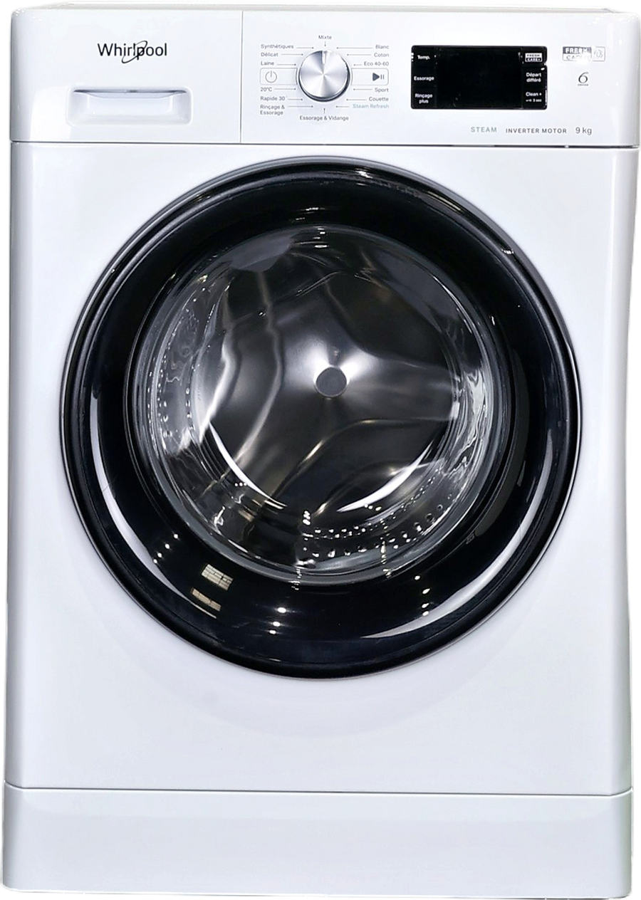 Lave-linge Hublot 9 kg Reconditionné WHIRLPOOL FFBB9489BVFR
