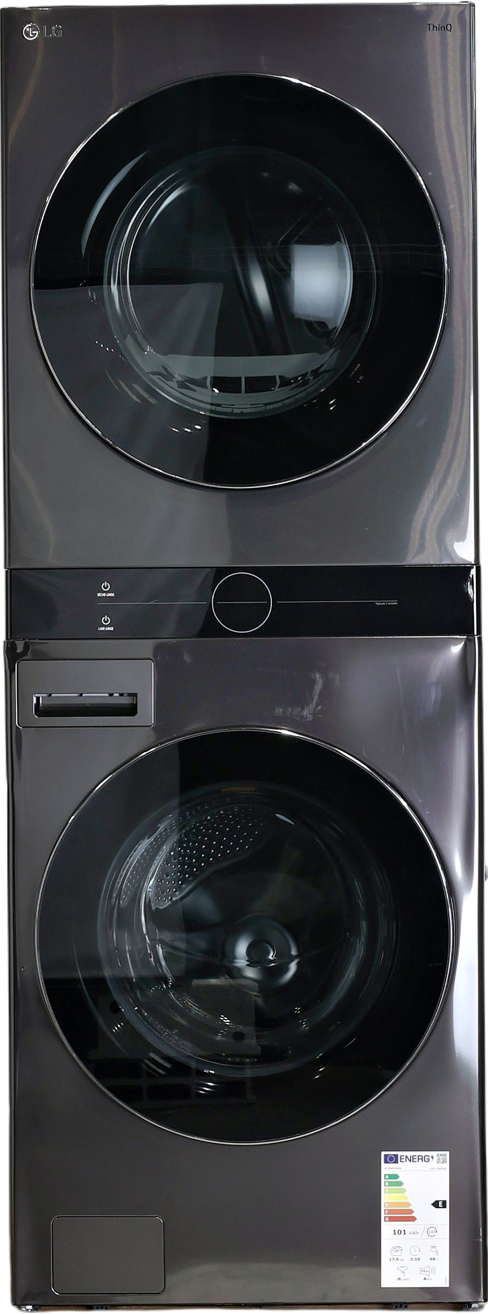 Lave-linge Sechant 17 kg Reconditionné LG F761TOWERB2