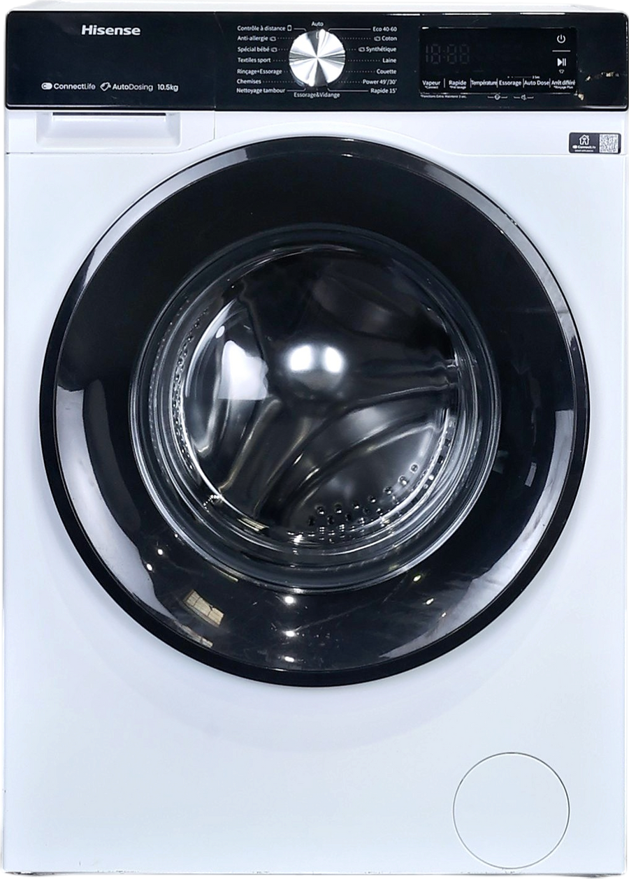 Lave-linge Hublot 10.5 kg Reconditionné HISENSE WF3S1045BW3