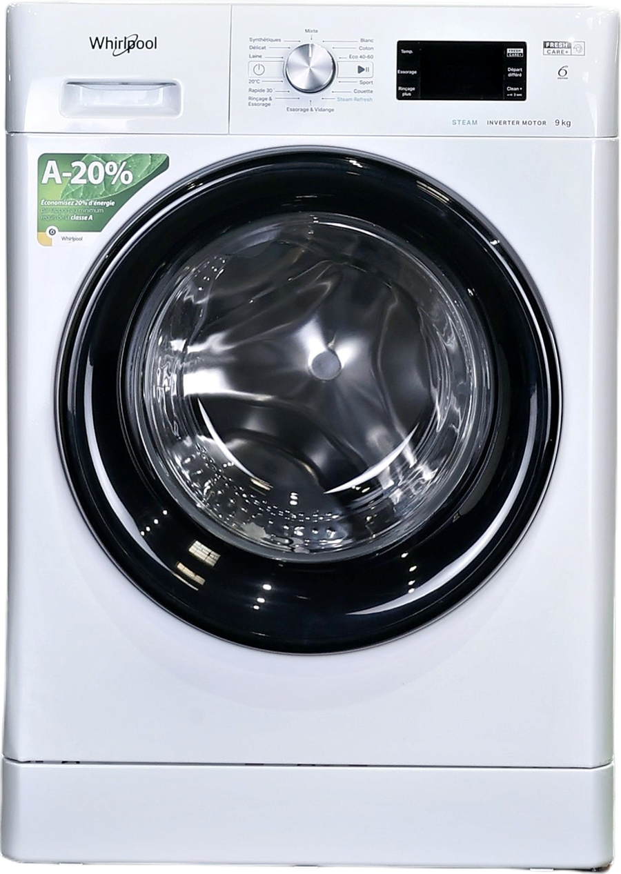 Lave-linge Hublot 9 kg Reconditionné WHIRLPOOL FFBB9489BVFR