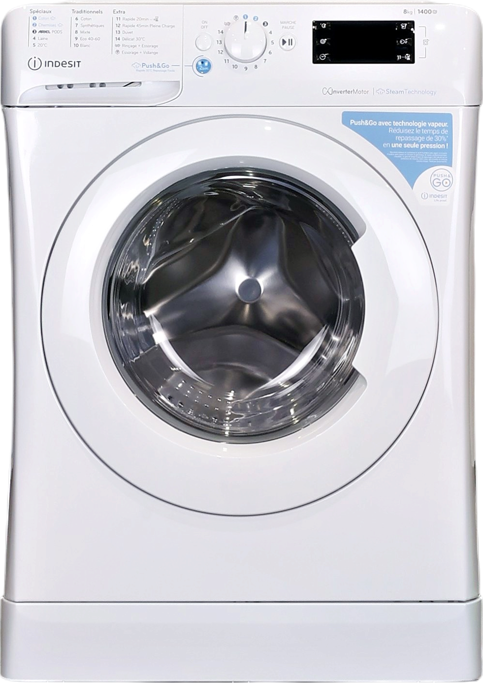 Lave-linge Hublot 8 kg Reconditionné INDESIT BWE81496XWVFR