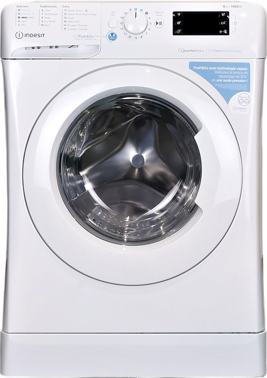 Lave-linge Hublot 8 kg Reconditionné INDESIT BWE81496XWVFR