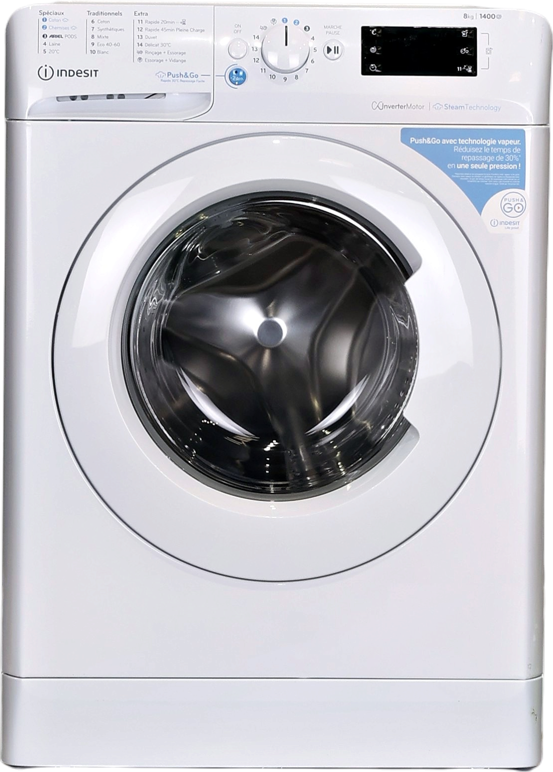 Lave-linge Hublot 8 kg Reconditionné INDESIT BWE81496XWVFR