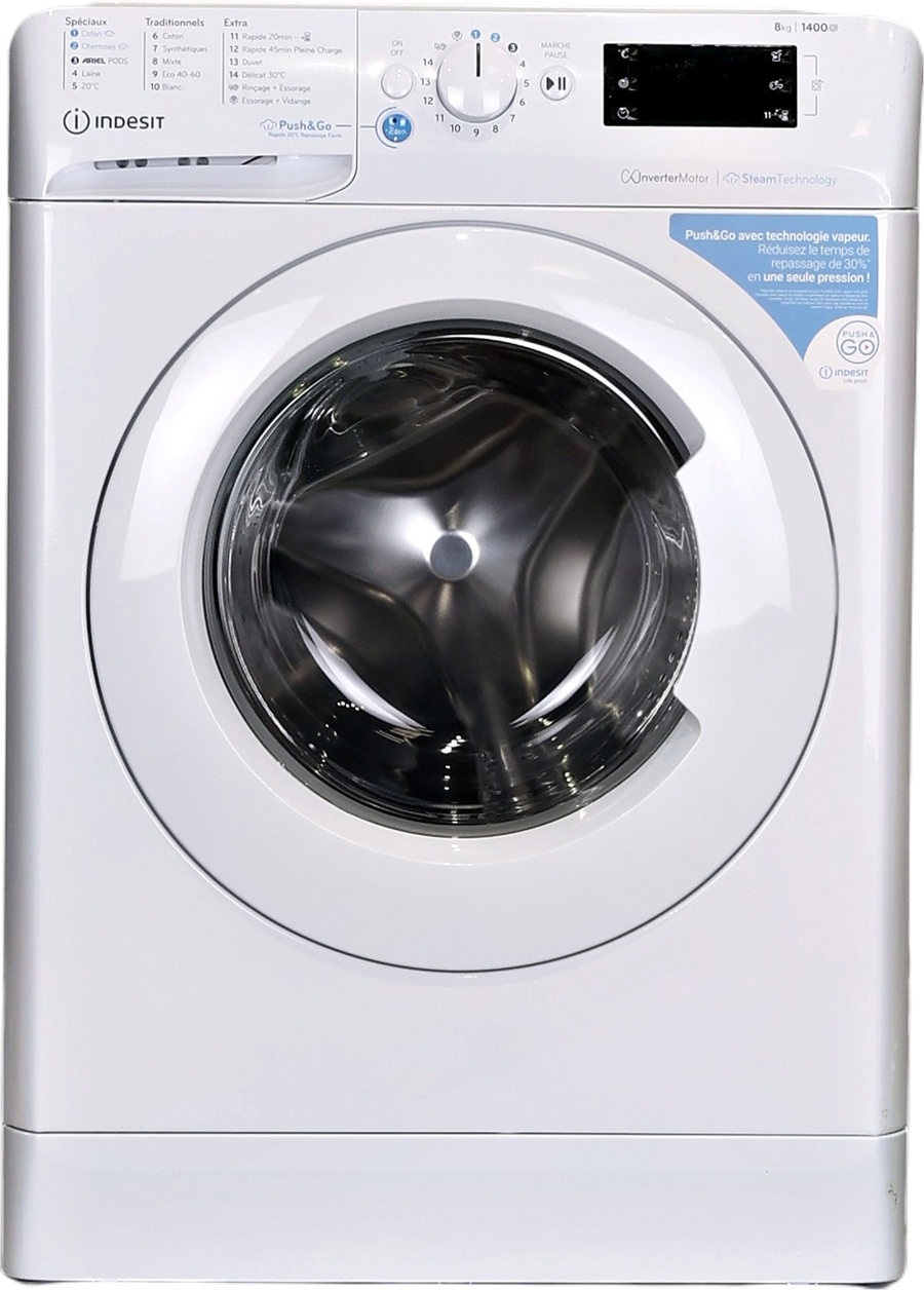 Lave-linge Hublot 8 kg Reconditionné INDESIT BWE81496XWVFR