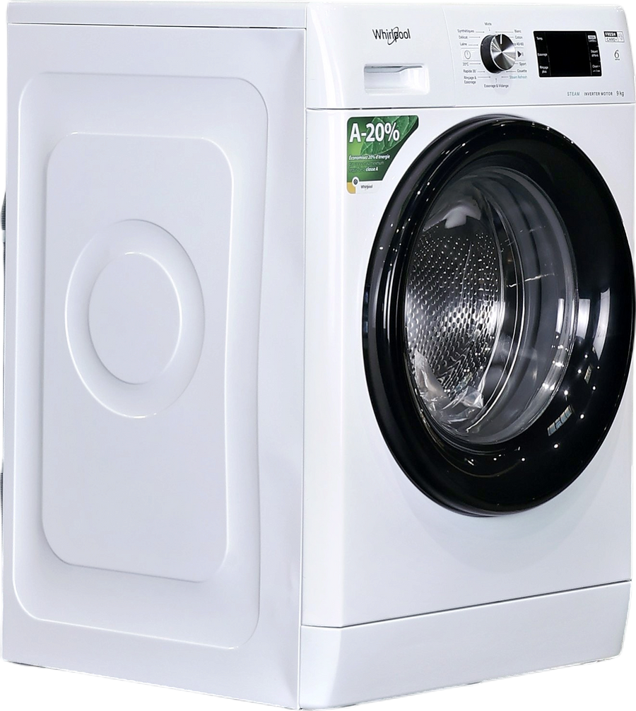 Lave-linge Hublot 9 kg Reconditionné WHIRLPOOL FFBB9489BVFR