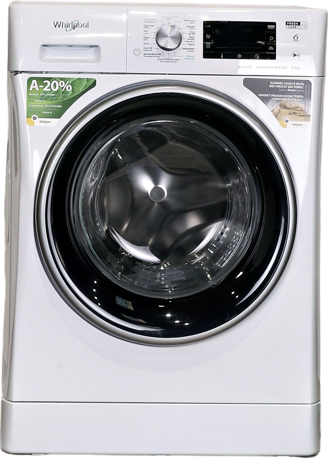 Lave-linge Hublot 9 kg Reconditionné WHIRLPOOL FFD 9489 BCV EE