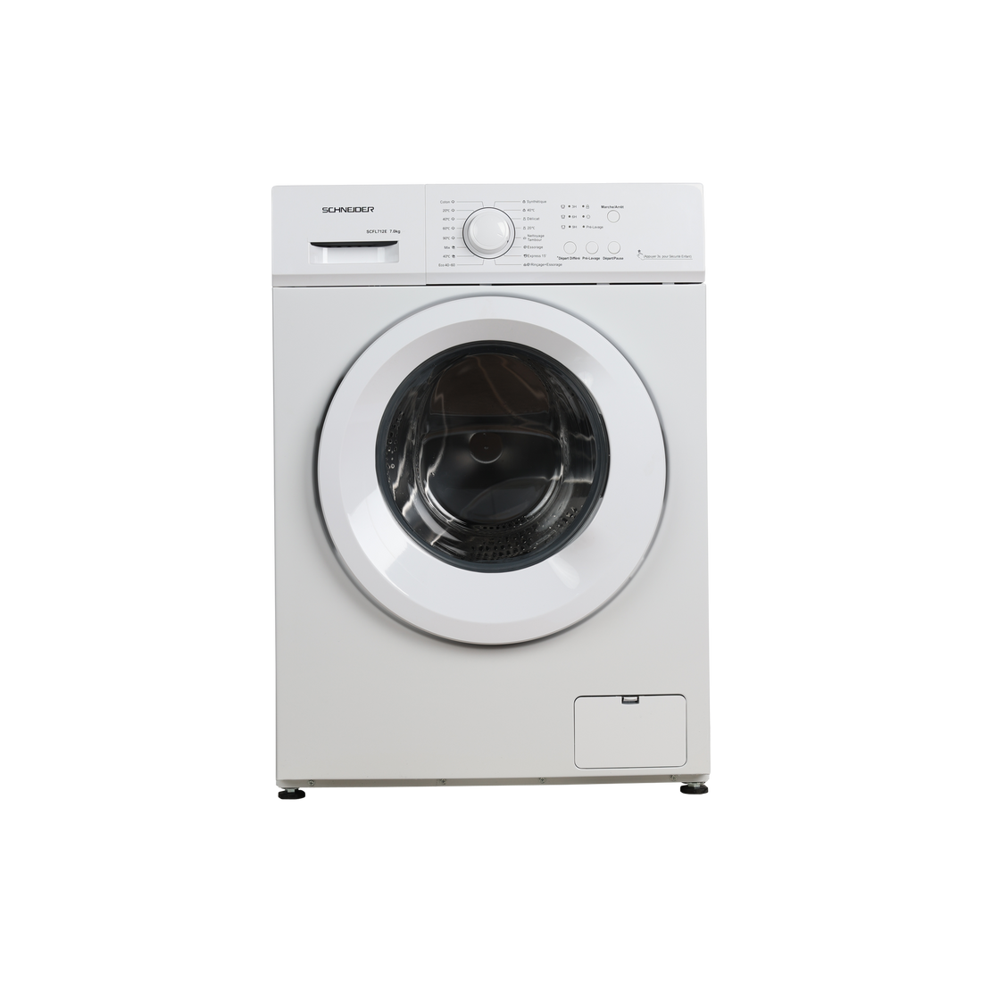 Lave-Linge Hublot 7 kg Reconditionné SCHNEIDER SCFL712E : vue de face