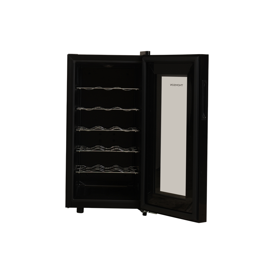 Cave À Vin De Conservation 18 Bouteilles Reconditionné THOMSON MILLESIME 18 : vue de l'intérieur