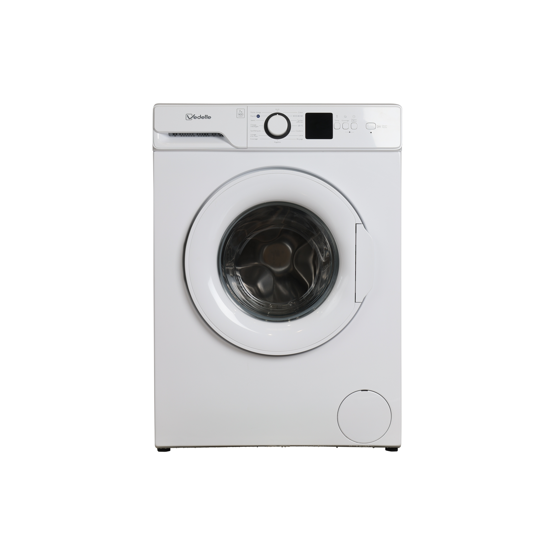Lave-Linge Hublot 7 kg Reconditionné VEDETTE LFV274W : vue de face