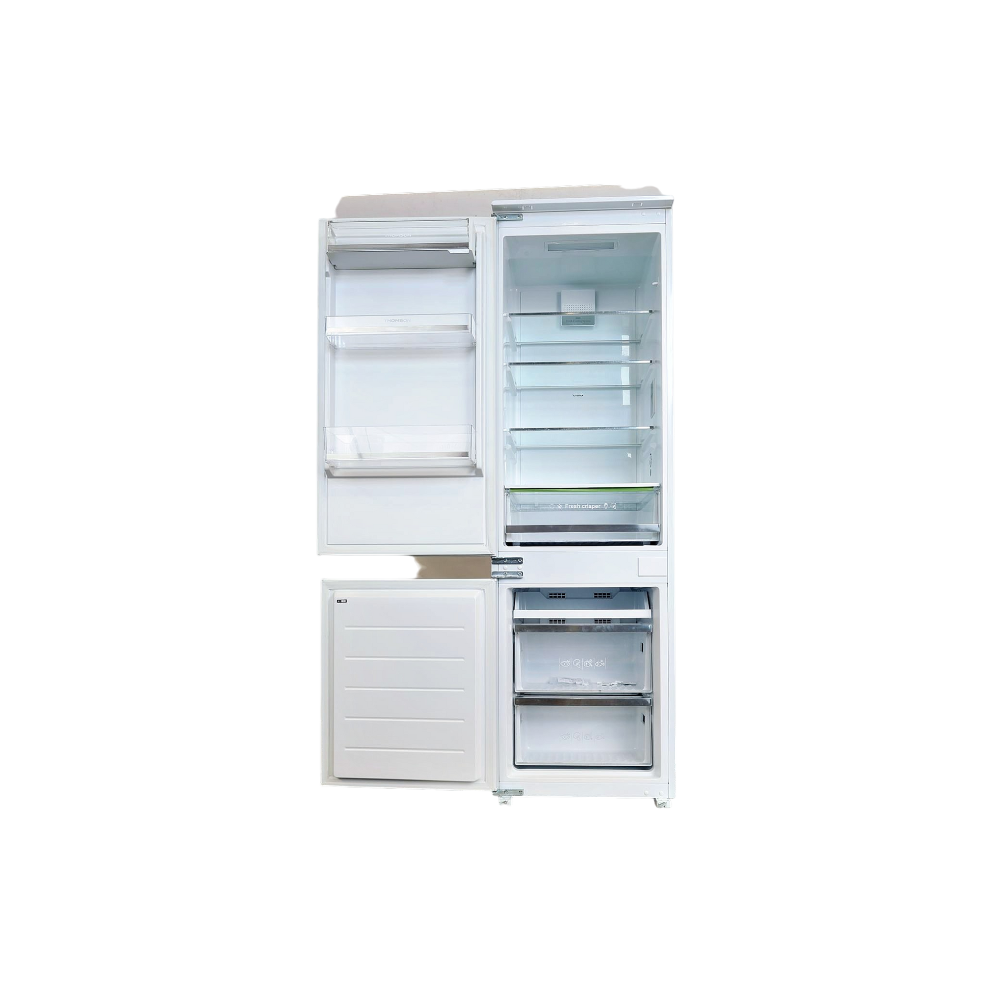 Réfrigérateur Encastrable 248 L Reconditionné THOMSON THNF178EBI : vue de l'intérieur