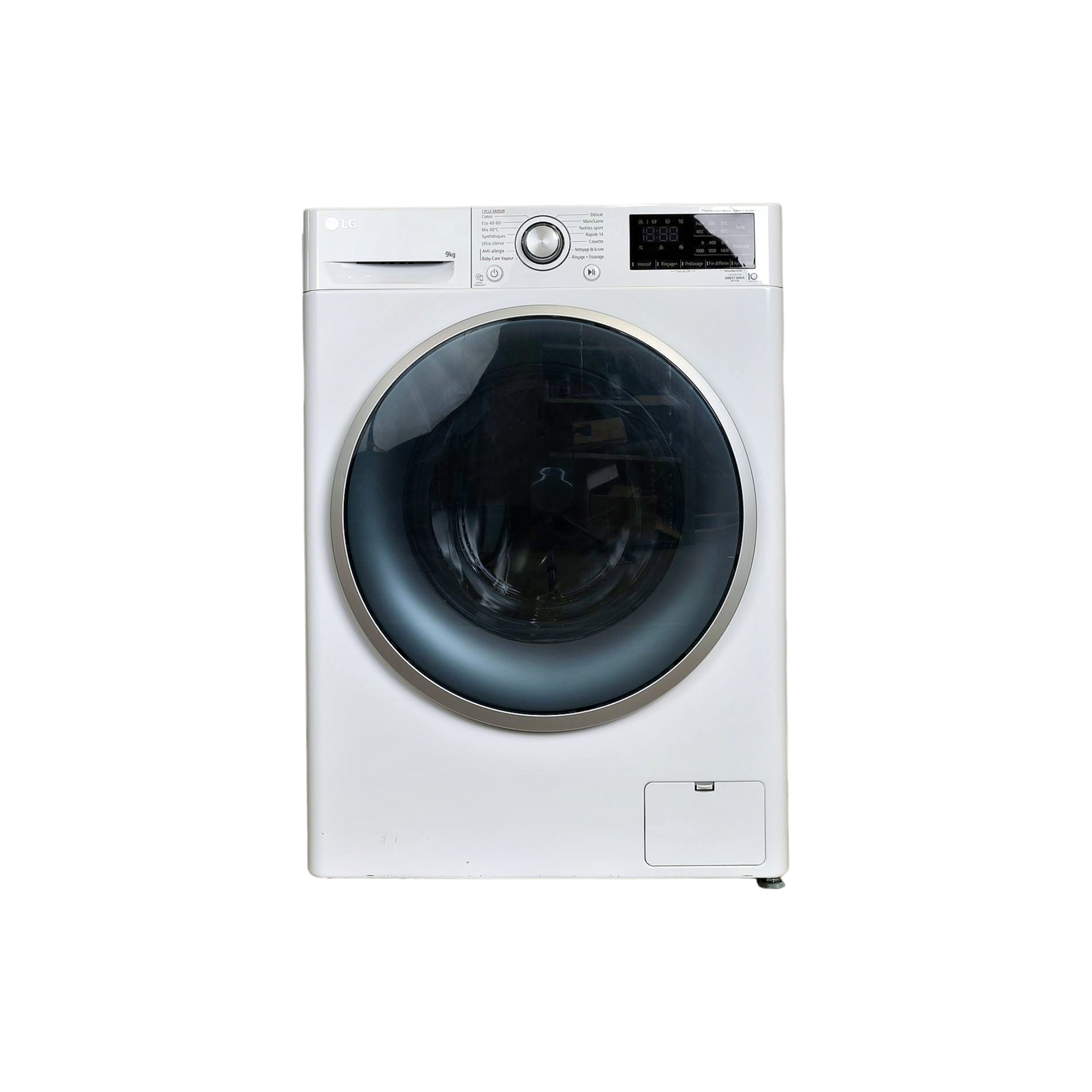 Lave-Linge Hublot 9 kg Reconditionné LG F94V37WHS : vue de face