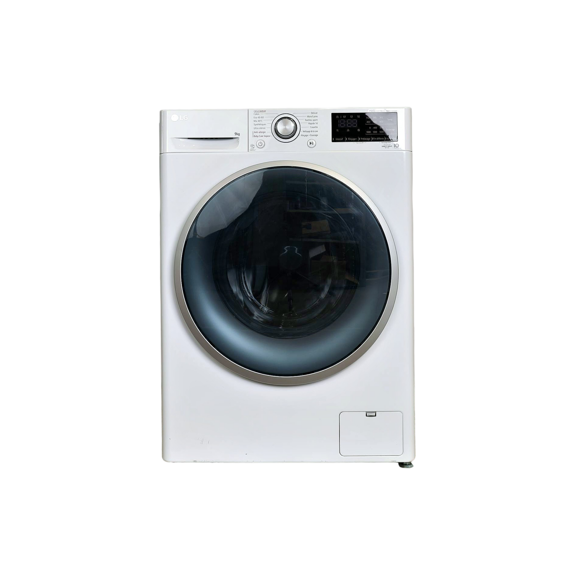 Lave-Linge Hublot 9 kg Reconditionné LG F94V37WHS : vue de face