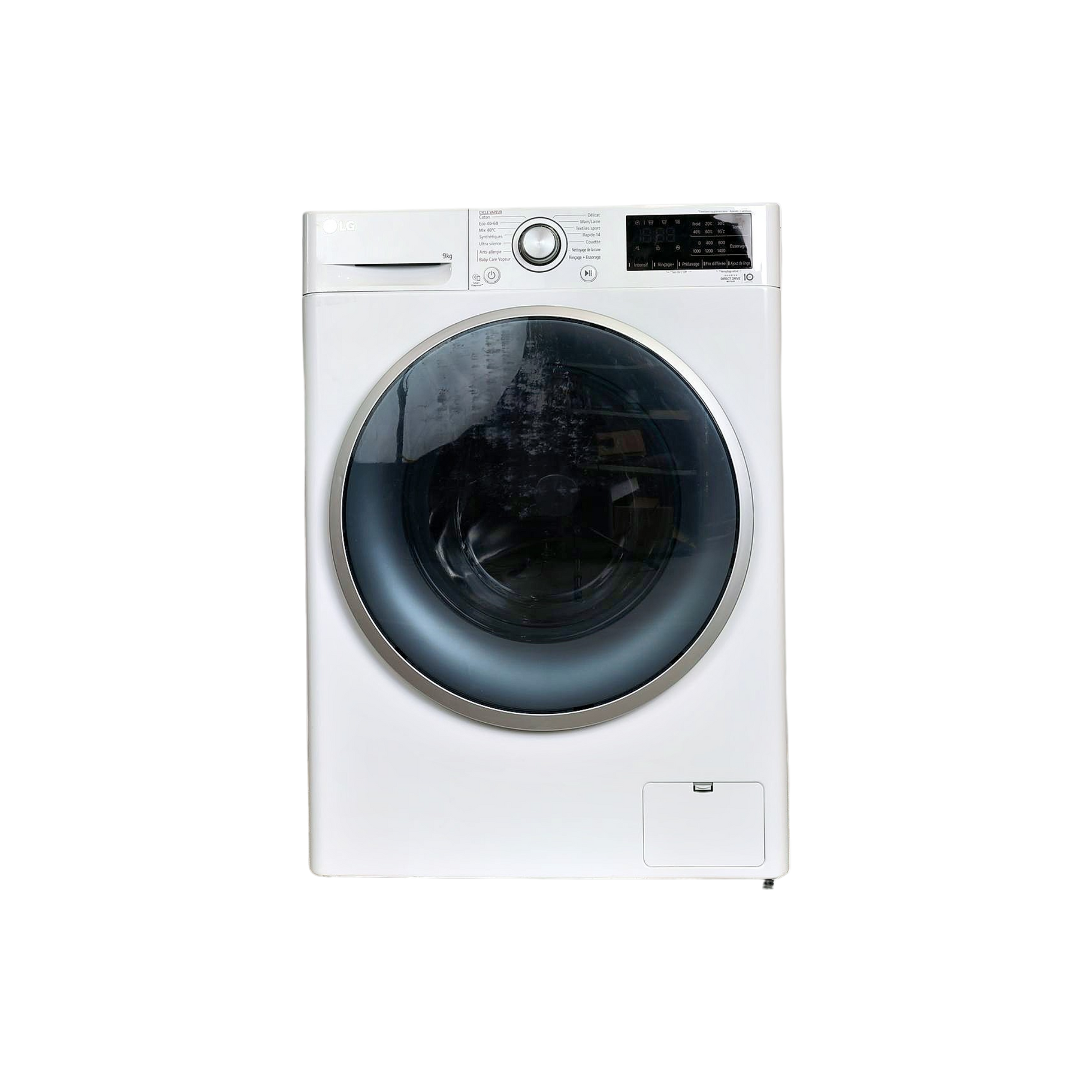 Lave-Linge Hublot 9 kg Reconditionné LG F94V37WHS : vue de face