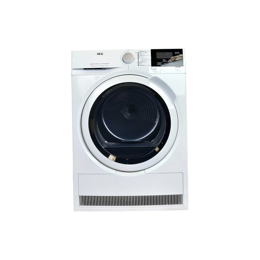 Seche-Linge Condensation 8 kg Reconditionné AEG T6DBG82W : vue de face