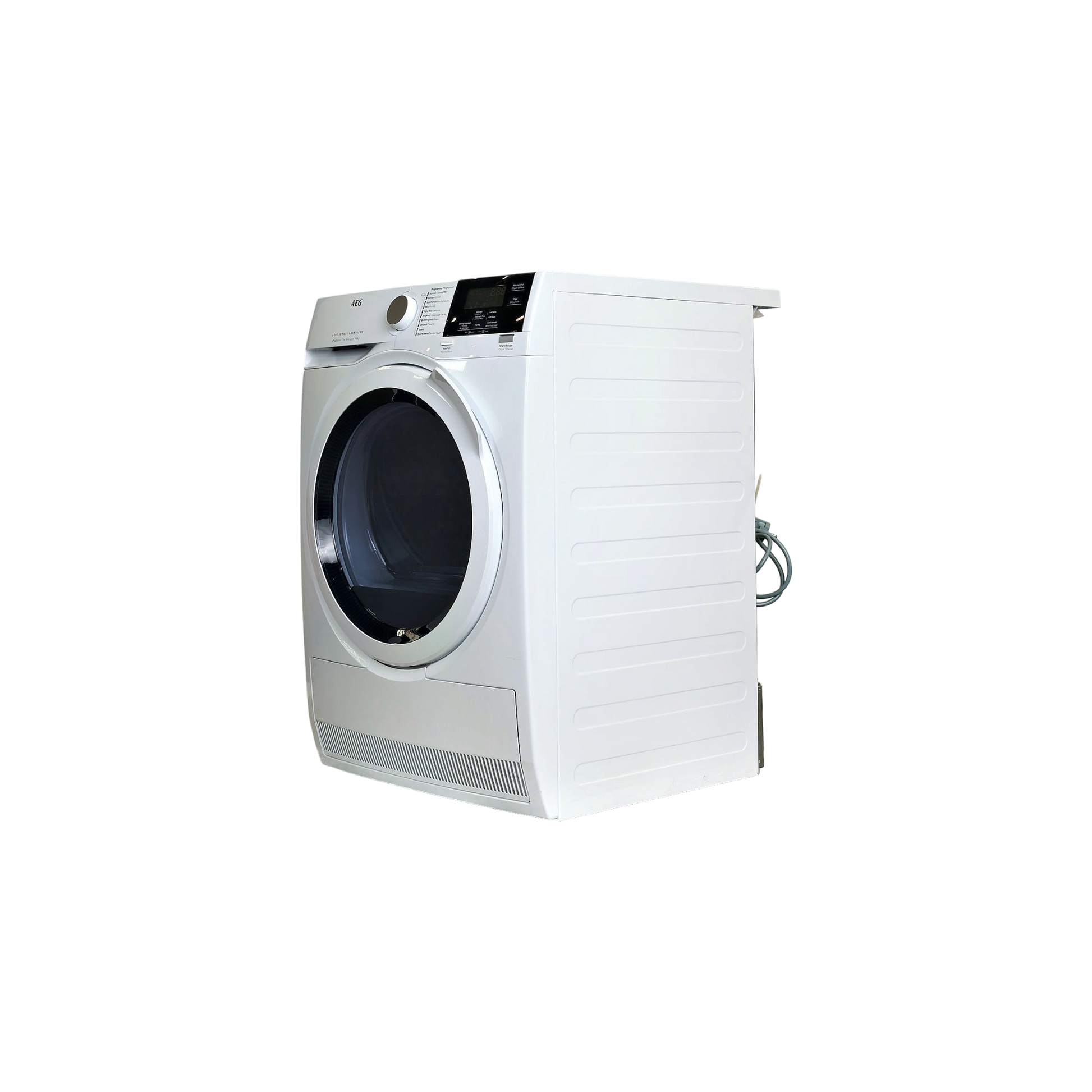 Seche-Linge Condensation 8 kg Reconditionné AEG T6DBG82W : vue du côté droit