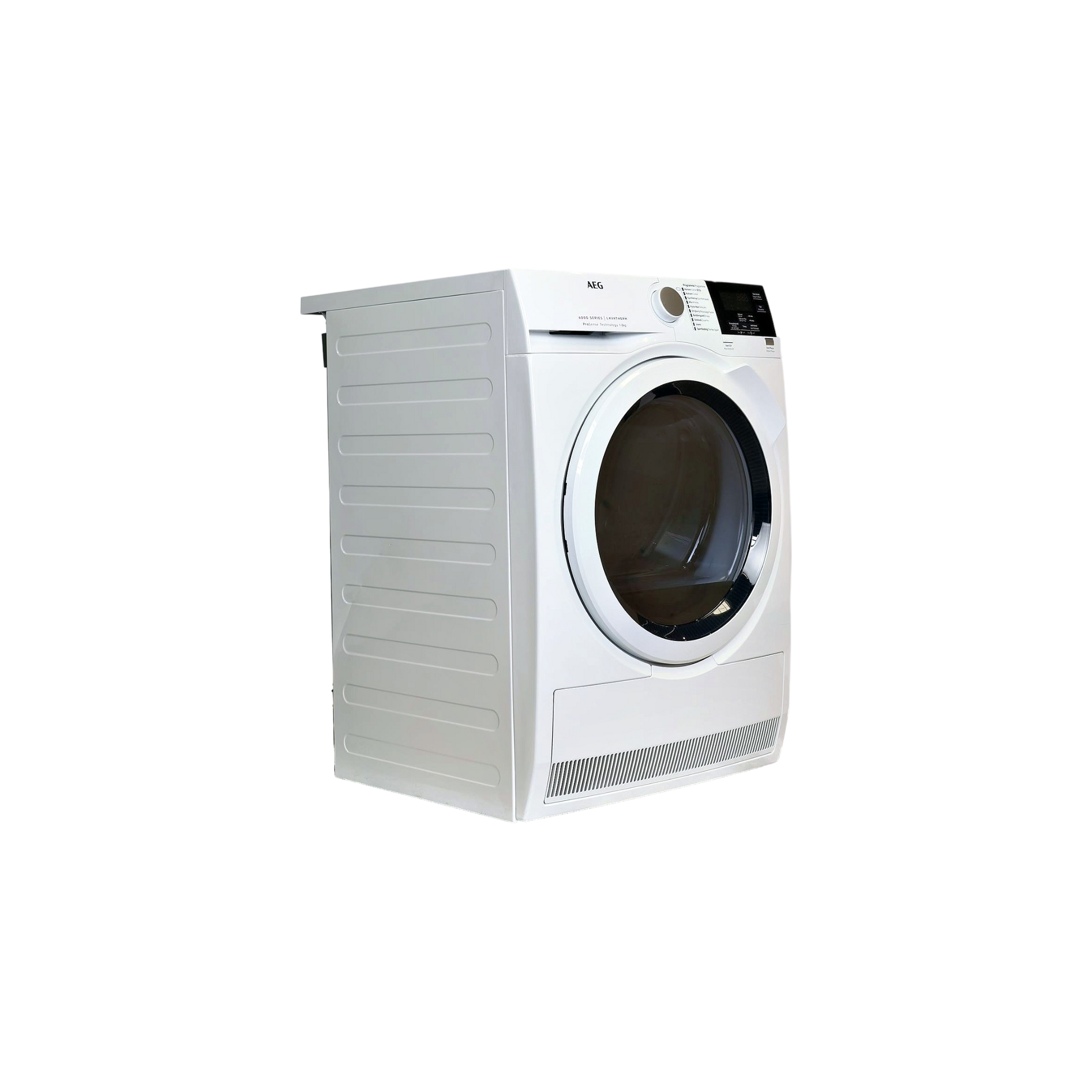 Seche-Linge Condensation 8 kg Reconditionné AEG T6DBG82W : vue du côté gauche