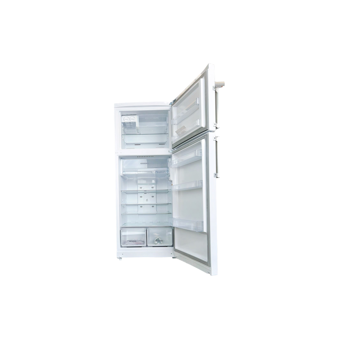 Réfrigérateur Avec Congélateur 423 L Reconditionné WHIRLPOOL WT70I 831 W : vue de l'intérieur
